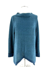 Womens Size Medium Anthropologie Blue Sweaters 9-H15 STCL Tops Cuffed Sleeves Soft - TheRealThreads